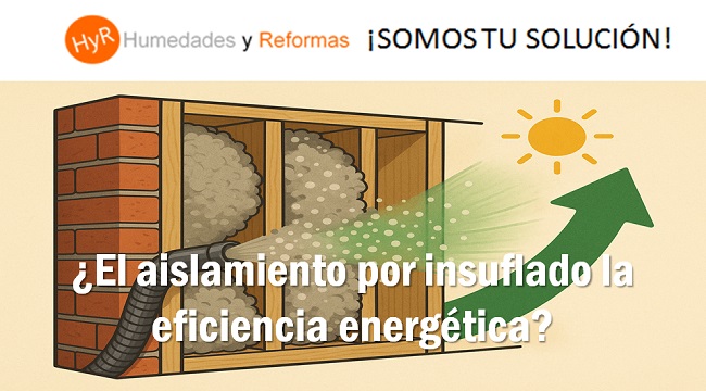 El aislamiento por insuflado mejora la eficiencia energética